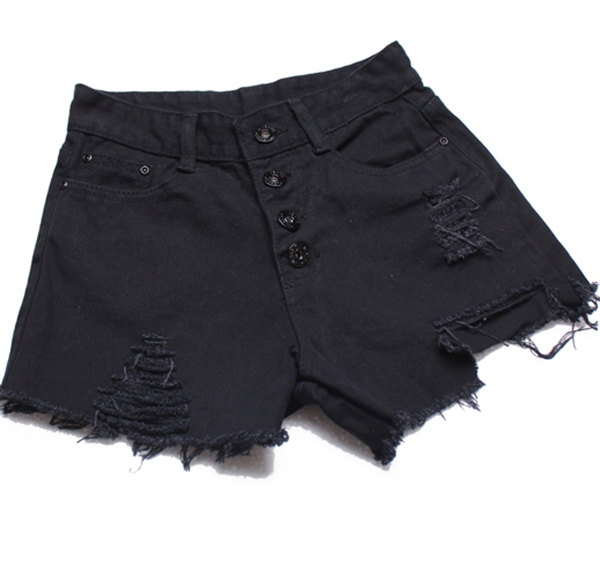 Women-vintage-High-waist-shorts-jeans-feminino-Ripped-Hole-short-jeans-denim-female-distress-cutoffs-shorts