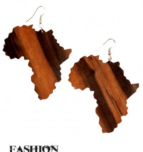 Wooden Africa Earrings