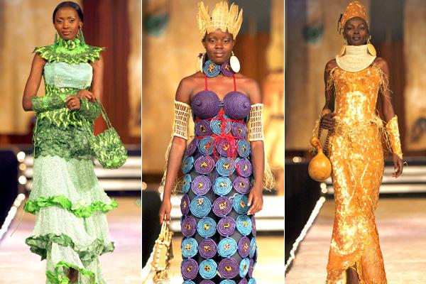 Scenes from the "Fashion for Peace" show in Nairobi ... frocks by Nigerian designer Bayo Adegbe.