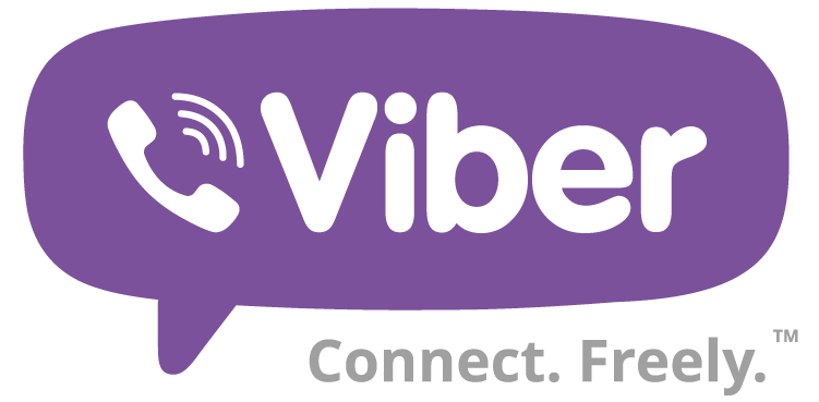 Viber Logo - White on Purple