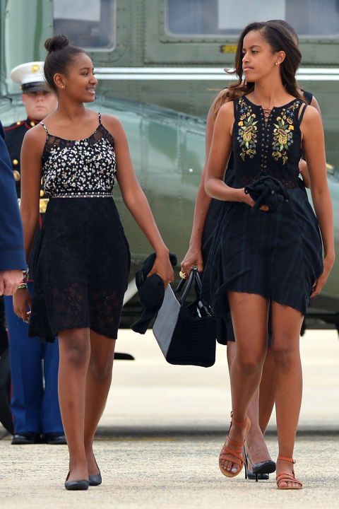 Boarding Air Force One. August 2014