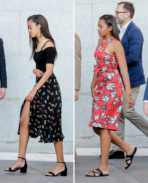 Sasha and Malia Obama visited the Prado museum, June 2016