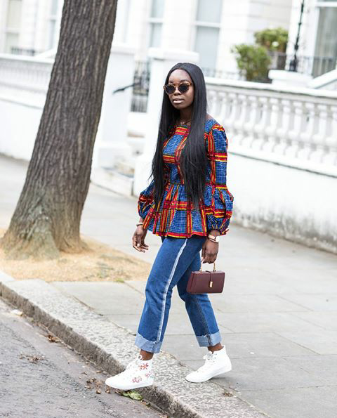 8 African Print On Denim Style Inspiration For Weekend Casual Looks ...
