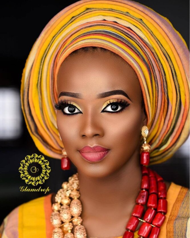 9 Gele And Makeup Inspirations For The Glamorous Wedding Looks ...