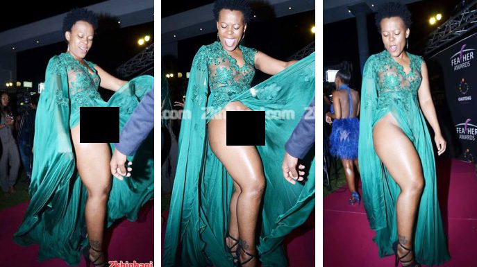 South African socialite, Zodwa Wabantu goes completely 