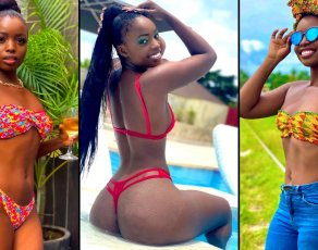 #BIKINIBAE: See Images Of The Haute Togolese Swimwear Model Stonebwoy Selected As ‘PUTUU’s Main Video Vixen