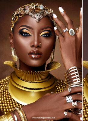#HOTSHOTS: This Astonishing Beauty Shoot Is A Perfect Depiction Of Royal African Accessorizing & Style