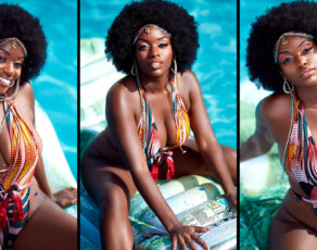 #BIKINIBAE: Conscious Rapper Zakisha Brown Is Super Stunning In Our One Piece Halter Strap Number