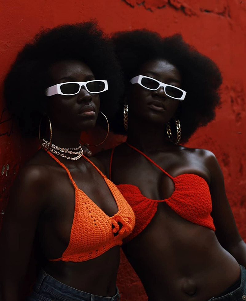 Black Women Dark Skinned Afro