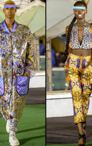 How Germany’s Impari Moda Exploded The Runway At Accra Fashion Week With Foil & Plastic Bottles
