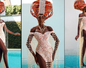 Fall In Love Once Again With The 2021’s Best Dress Made By Cote d’Ivoire’s Lafalaise Dion Rocked By Olivia Yace