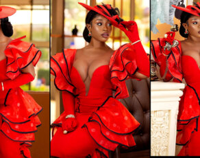 #STYLEGIRL: Nigerian Fashion Brand Nonnistics Heats Up The Internet With This Juicy Rouge Dress