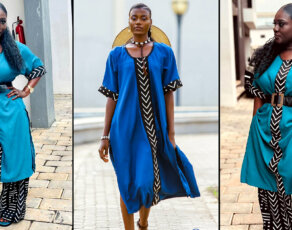 #STYLEGIRL: Award Winning Icon & Influential Ghanaian Dentaa Spotted In FashionGHANA’s Double Slit Kaftan