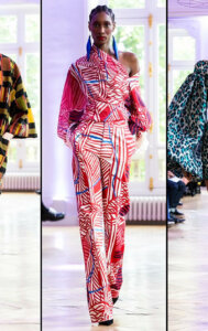 Imane Ayissi Showcases Epic Collection In Collaboration With With Cameroonian Artist Boris Nzebo @ Haute Couture Week