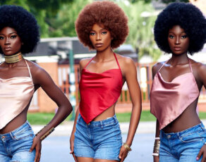 #HOTSHOTS: These 3 Ghanaian Ladies Are On A Mission To Make Afro Wigs Trend In New Libel’s Afro Campaign Editorial