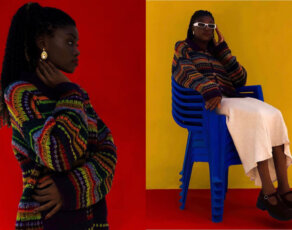 Model Jennifer Kwadade Stuns In Editorial For Vintage Clothing Brand Shot By Top Ghanaian Artist Emmanuel Sarfo
