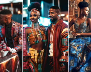 Forget Wakanda, A.I. Artists Marzuwq & Tiffany Show Us What Dating In An Opulent Futuristic Africa Looks Like