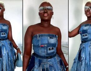 #OOTD: Fella Makafui Joins The Recycled Jeans Fad [VIDEO]