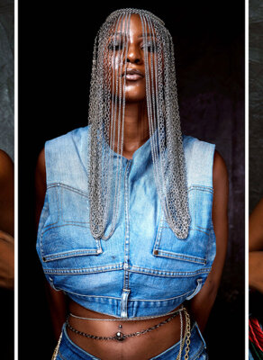 #HOTSHOTS: Models Julia & Serwa Turn A New Leaf On Ghanaian Fashion In New ‘Jeans & Chains’ Editorial