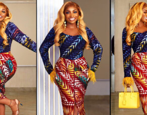#OOTD: Award Winning Actress Omowunmi Dada Serves Us A Print Fantansy In This Haute Abike Alaso Fit