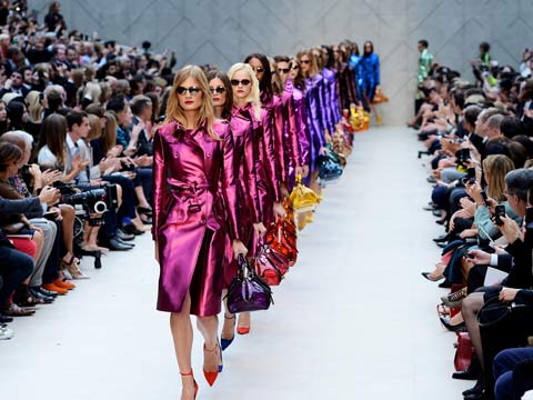 Burberry's catwalk show at London fashion week