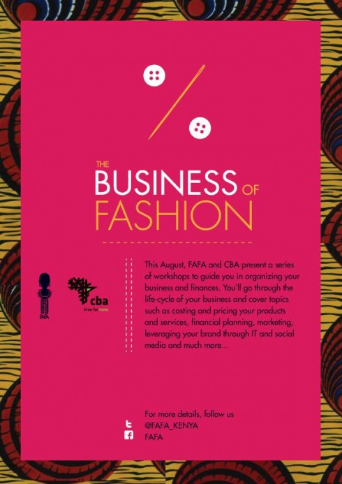 Kenya's Business Of Fashion Conference Flier
